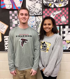 Ryan McCullough and Kira Reed, art students at Greer High School, won competitions at the South Carolina PTA Reflections contest.