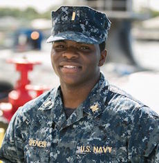 Ensign Tyshaun Spencer is a supply officer aboard the USS North Carolina, one of only 12 Virginia-class attack submarines in the Navy fleet.
 
 
 