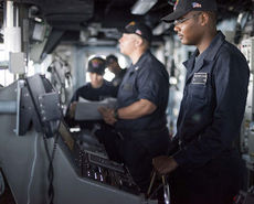 Seaman Christopher Atkins from Greenville aboard the amphibious assault USS Makin Island.
 