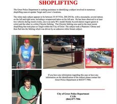 Greer Police needs help identifying shoplifting thief