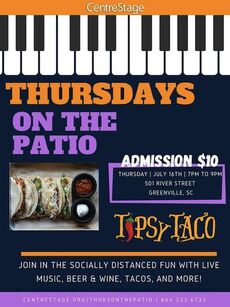 Thursdays on the Patio with Centre Stage is July 16