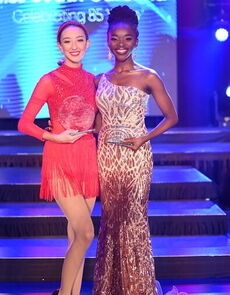 Miss Dorchester County Teen, Brennan Wolfe, (left) won the Talent preliminary performing a tap dance to 