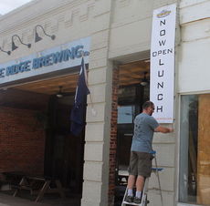 The Blue Ridge Brewing Co. is open for lunch at 11 a.m.
 