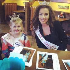 Miss Greater Greer Anna Brown and her princess, Ella Jane Lee, signed autographs for customers visiting Zaxby's and supporting the fundraiser for the Children's Miracle Network.
 
 