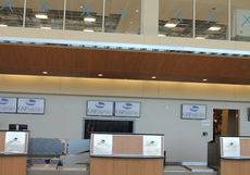 The new ticket counters at GSP will be in service soon.
 