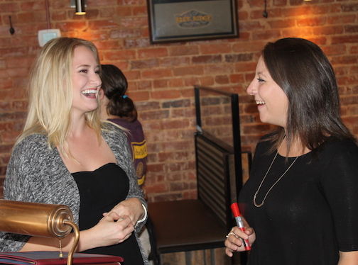 Katie Shanks and Emily Pack are hostesses for the Blue Ridge Brewing Co.
 