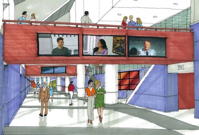 The second phase of a $14.6 million renovation at the Bon Secours Wellness Arena has begun. The artist rendering illustrates the main concourse when the renovations are completed.
 
