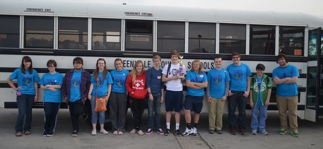 Students who competed and won second place overall in the South Carolina Junior Classicial League competition are left to right: Sarah Lefever (11th grade), Jordan Grissop (10th), Brock Cooper (9th), MecKenzie Whittier (10th), Kelli Pentecost (11th), Amber Hampton (11th), Judson Snyder ( 10th), Jake Wilson (11th), Skye Hill (10th), Marc Western (11th), Miles Johnson (10th), David Dunlap (9th), and Charles Williams (12th).
 
 
 
Sarah Lefever (11th grade), Jordan Grissop (10th grade), Brock Cooper (9th grade), MecKenzie Whittier (10th grade), Kelli Pentecost (11th grade), Amber Hampton (11th grade), Judson Snyder ( 10th grade), Jake Wilson (11th grade), Skye Hill (10th grade), Marc Western (11th grade), Miles Johnson (10th grade), David Dunlap (9th grade), and Charles Williams (12th grade).
 