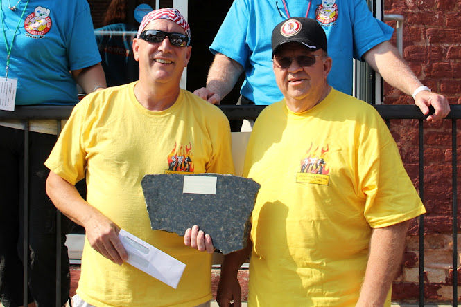 CHIX, SWINE & BOVINE Bbq earned the Reserve Champion award as runnerup in the Sooie't Relief BBQ Festival.