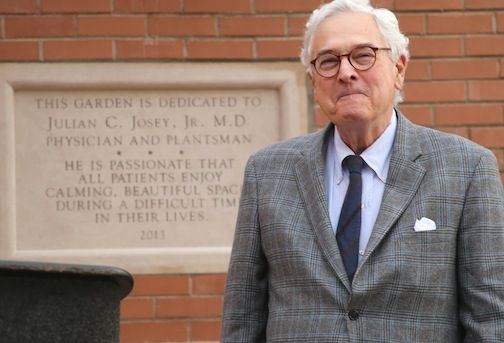 Dr. Julian Posey was brought to the Gibbs Center – Pelham to be present for the dedication of the healing garden in his honor.
