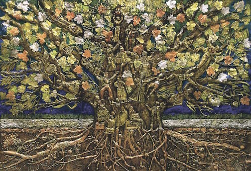 The Tree of Life created by Evelyn Rosenberg.
 
