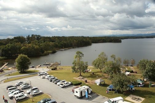 The Lake Cunningham Fire Department was at Sunday's event. GreerToday.com photographer Julie McCombs was given a view of the picturesque lake she captured in this photo. Special thanks to the LCFD.
