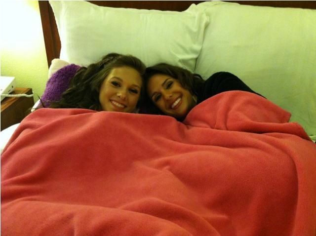 Sydney Sill and Lauren Cabaniss are roommates during this week's 2012 Miss South Carolina Pageant.