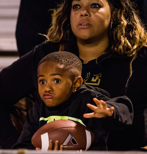 A future Greer football player is focused on the Yellow Jackets game.
 