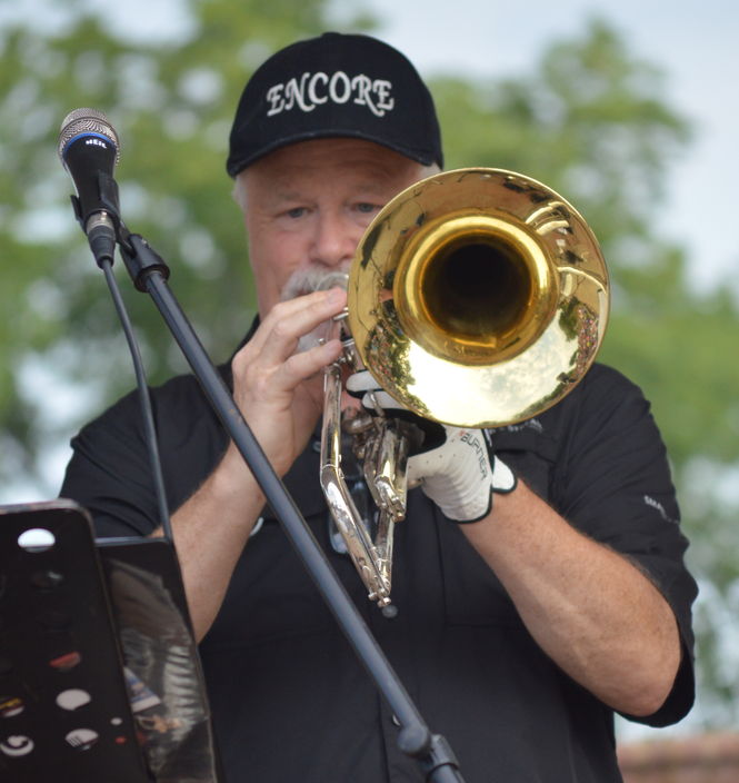 Terry Stoddard and the Encore band wrapped up the final evening of the summer's Tunes in the Park.
 