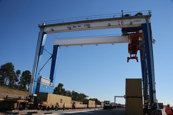 GreerToday was there to capture the first cargo being loaded at the Inland Port