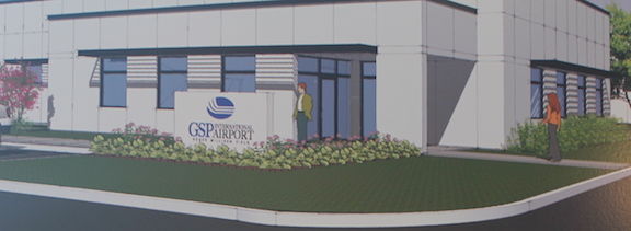 The artist rendering of the administrative facilities building.
 