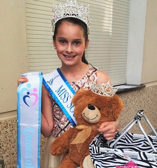 At three pageants Abby was crowned the contestant who brought in the most items to benefit Fostering Futures the 