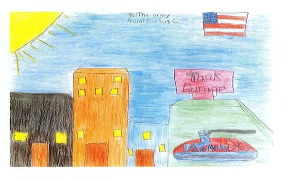 Carlos Cabrera, a 5th grader, produced this design. His verse read: 