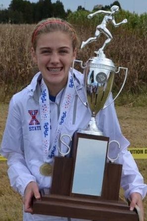 Cate Ambrose won the girls Class AAAA state cross country championship Saturday in Columbia.
 
