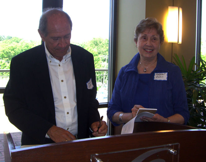 David Dolge, chairman of the foundation's grant and scholarship committee, presented the scholarships. Margaret Burch is chairman of the Greater Greer Education Foundation.