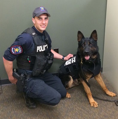 GPD's K9 Boss and Stryker receive body armor | GreerToday.com