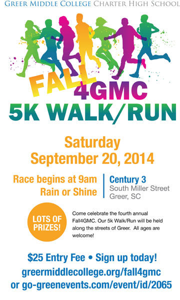 GMC holding 5k walk/run fundraiser | GreerToday.com