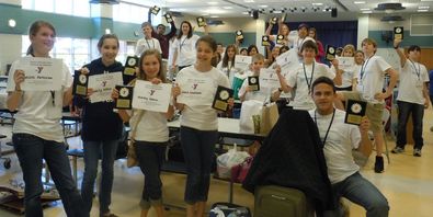 Riverside Middle School award-winning students at the State Model United Nations Conference in Hendersonville, NC.