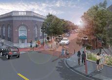 An artist rendering of the completion of the $10.8 million downtown CenterG project.
 
 