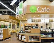 The Neighborhood Market will offer ammenities to shoppers like the Cafe. The deli will feature a Grab-and-Go section with rotisserie chicken, fresh-baked pizza and standard deli sides.