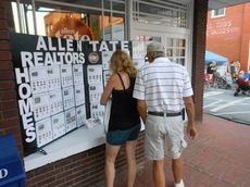 The Allen Tate office was prime location during Tunes on Trade last summer at the corner of Trade and Victoria streets. The agency promoted their properties strategically on Friday nights during the summer event.
