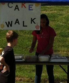 Whittany Evans appeared at Mauldin Mania to help lend support to the Cake Walk.