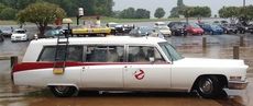 A Ghostbusters mobile made an appearance at MonsterCon.
 