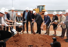  Groundbreaking for the new cargo facility at Greenville-Spartanburg International Airport was held Monday.
 
 