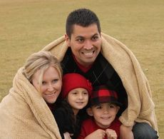 Marcus and Brittanny with their children Murray and Landon.