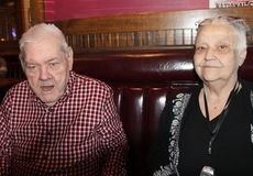 Harvey Queen, who served in the Army during the Korean War, and his wife, Christine, took advantage of the free meal for the military. Harvey, 81, and Christiner have been married 51 years.