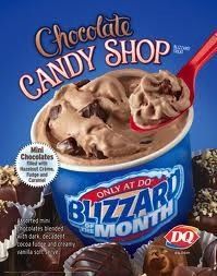 Chocolate Candy Shop is the January Blizzard of the Month.
 
