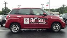 The Fiat 500L is 27-inches longer, 6-inches wider, 6-inches taller and 800 pounds heavier than the standard 500.