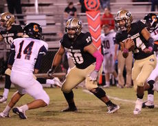 Adrian McGee (24) is a powerful alternative to Greer's heralded passing tandem of quarterback Mario Cusano and wide receiver Dorian Lindsey.
 