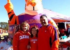 Even an inflatable Tiger is part of the Clemson tailgating landscape.