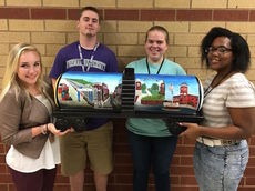 Students Laura Brown, Ryan McCullough, Michaelyn Russell and Jetaysia Dandy were the artists.
 
 