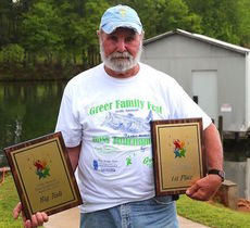 Joe Fowler was a double winner with the biggest catch and overall haul at the 20th annual Greer Family Fest Bass Fishing Tournament Saturday at Lake Cunningham.
 