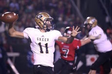 Mario Cusano's 53-yard game-winning touchdown toss to Troy Pride with just over a minute to play gave Greer a win in 