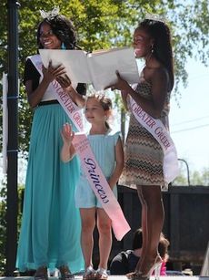 Miss Greater Greer Lia Holman and Miss Greater Greer Teen Brittany Doss hosted the Princess and Prince pageant during the  Family Fest.