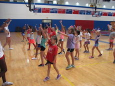 The Riverside Cheerleading Summer Kiddie Camp had a record turnout.
 