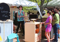 The Vintage Market at the Park features about 60 vendors of everything handmade, vintage, and re-purposed, according to Garcia.
 
