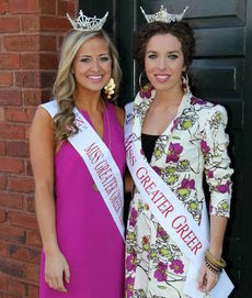 Miss Greater Greer Anna Brown, right, and Miss Greater Greer Teen Emma Kate Rhymer will be at Pizza Hut Thursday for photographs and autographs. The public is invited.
 