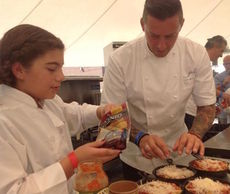 Chef Curtis Duffy of Grace, with 2016 winner Fiona Baulo, will be one of the student’s sous chefs.
 
 
 