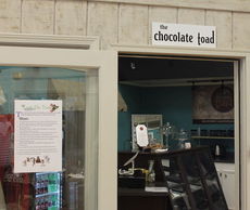 The Chocolate Toad's menu continues to offer a variety of sandwiches from the past menu but is adding on a selection for a more demographic business and family clientele.
 
 
