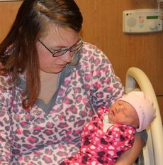 Emelia said she suspected Ella would be a New Year's baby. Ella was born at 8:15 a.m. Jan. 1, one hour after Emelia arrived at Greer Memorial Hospital.
 